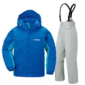 montbell/モンベル/パウダーライトジャケット上下セット Kid's ブルー