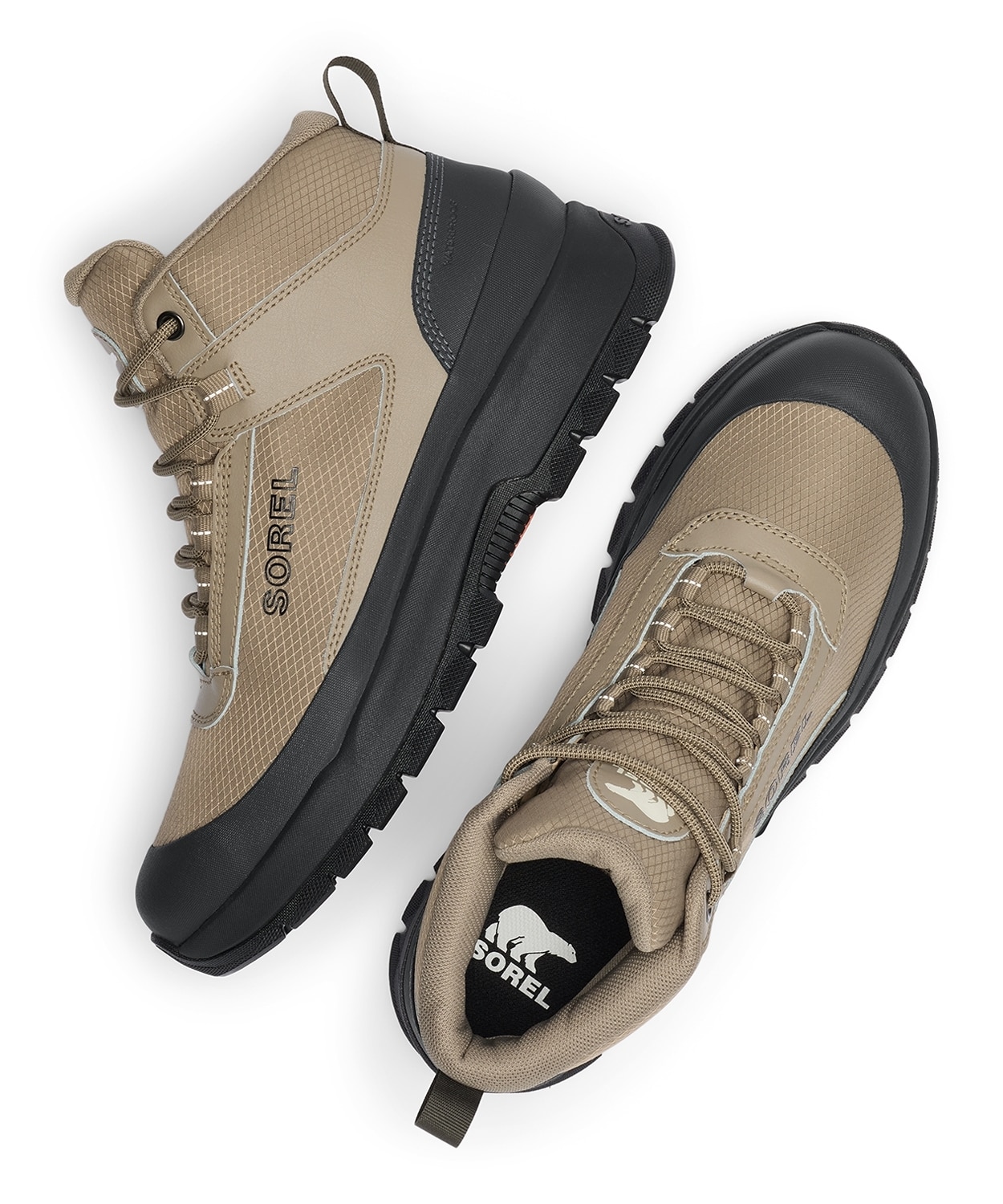 アウティング ニュースニーカーミッド ウォータープルーフ(25 Khaki II