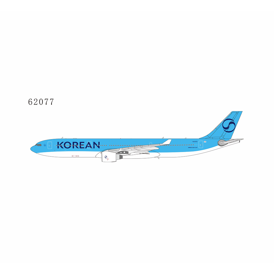 ScaleModelStore.com :: NG Models 1:400 - 62077 - Korean Air Airbus
