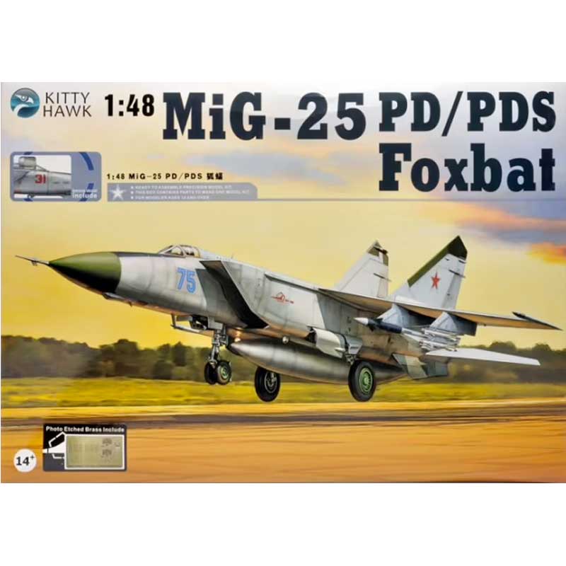 MiG-25RB/RBT Foxbat-B/D (1/48) KH80113 | Kitty Hawk Models