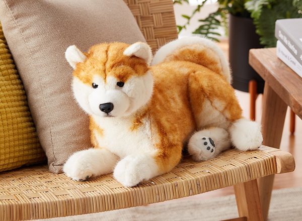 なでなでワンちゃん秋田犬HACHI-EX ぬいぐるみ 音声認識人形 | 快適