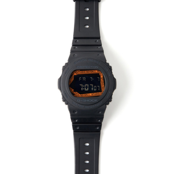 STUDIO SEVEN X CASIO CAUTION LOGO G-SHOCK DW-5750 | STUDIO SEVEN