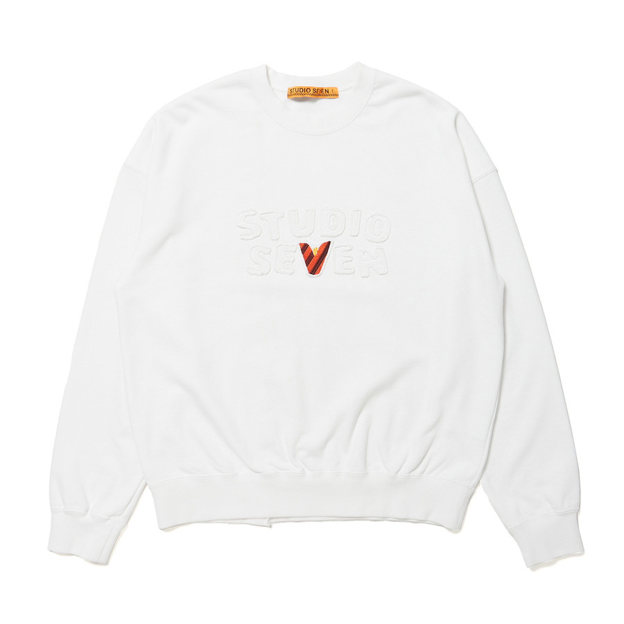 V Flower Crew Neck Sweat | STUDIO SEVEN (スタジオ セブン)