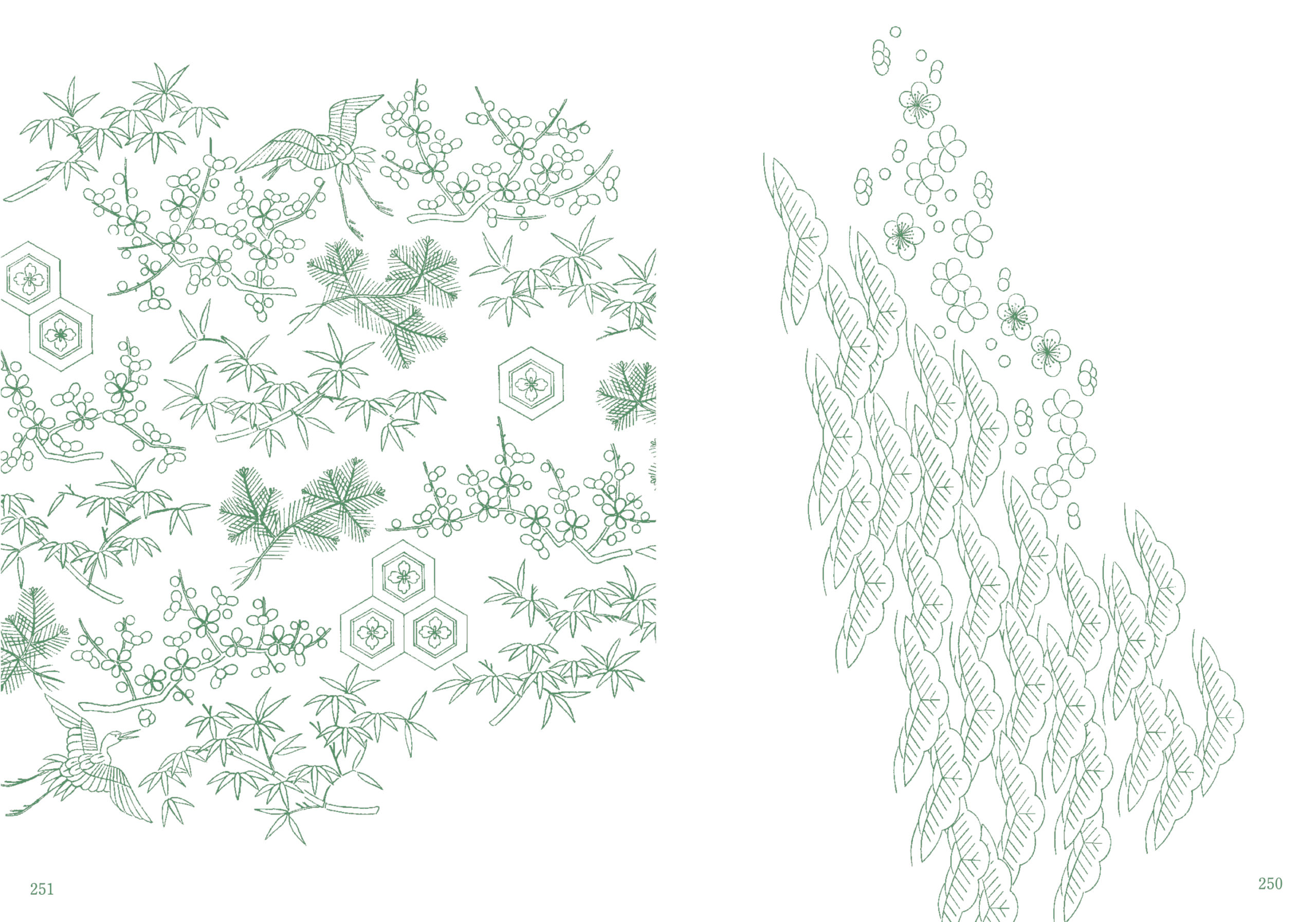 新版 日本の文様 第一集 刺繍図案に見る古典装飾のすべて｜青幻舎