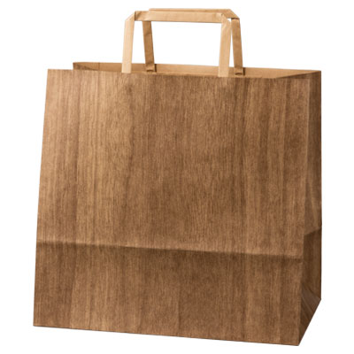 手さげ紙袋 木目 280×180×270: 紙袋・ポリ袋｜包装資材・梱包資材の