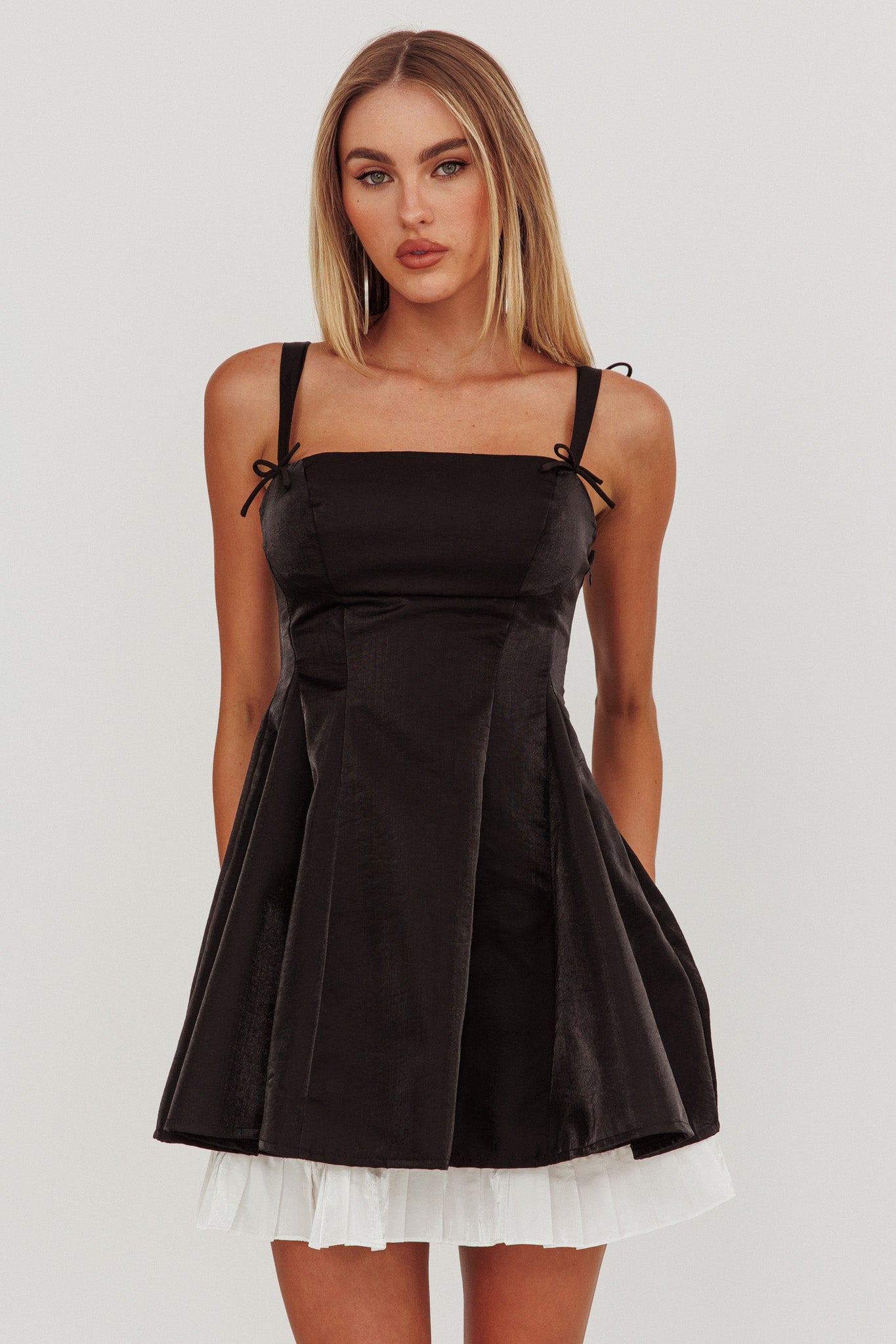 Shop the Night Rider Fit And Flare Mini Dress Black