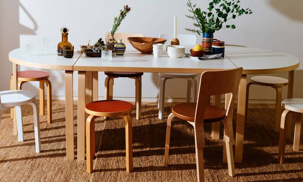 テーブル 81C W75×D75cm / ホワイトラミネートArtek（アルテック