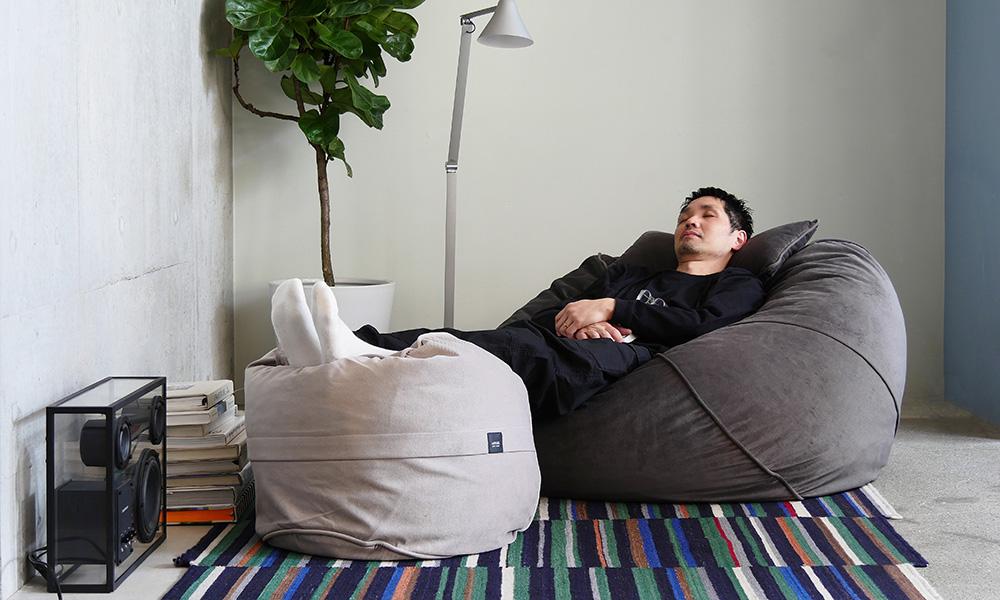 フェットサックM / ベルベット ライトグレーvetsak（フェットサック