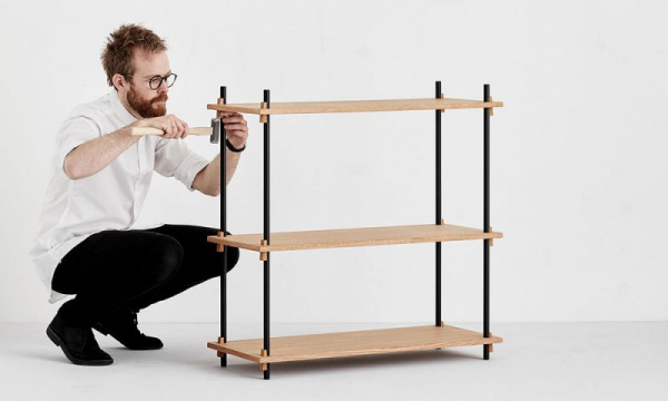 シェルビングシステム シングル H85cm / オークMOEBE（ムーベ） | 公式