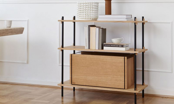 シェルビングシステム シングル H85cm / オークMOEBE（ムーベ） | 公式