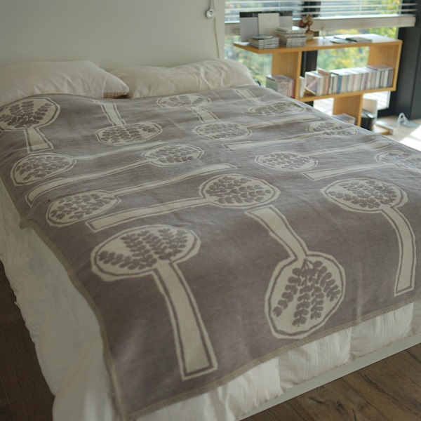 シュニールコットン シングルブランケット FOREST SPOON 140×180cm