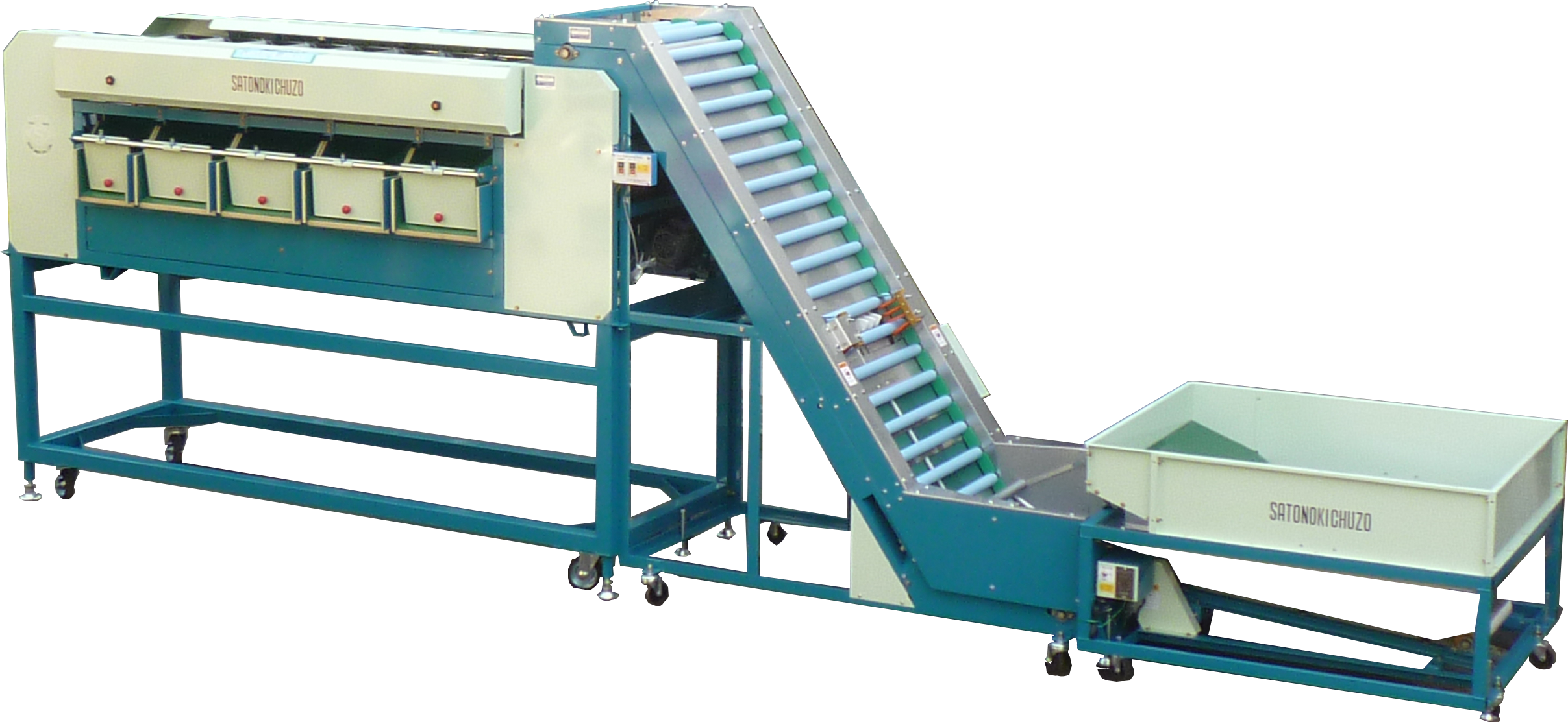 製品情報 二連式ニンジン自動重量選別機 SWS5200A-FDX-H - 佐藤農機