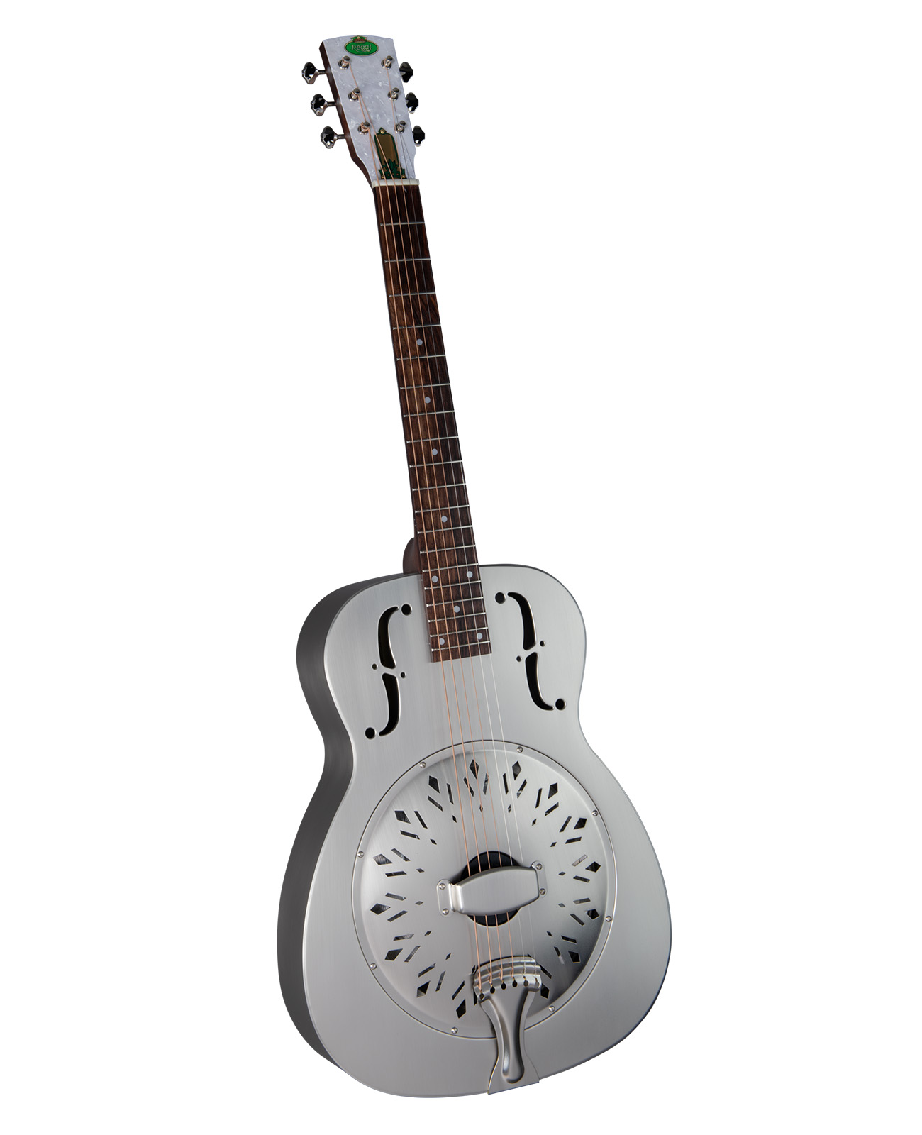 Regal RC-1 Metal Body Style-O Duolian Guitar – Brushed Nickel