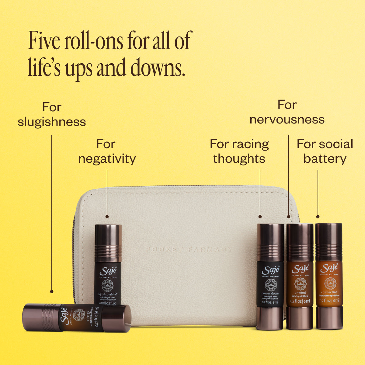 Pocket Farmacy Mindful Essential Oil Kit - Saje Natural Wellness