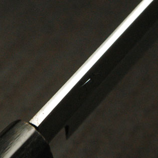 ふぐ引き包丁 本焼 黒檀 9寸～尺1 鞘付 【包丁の＠堺英】