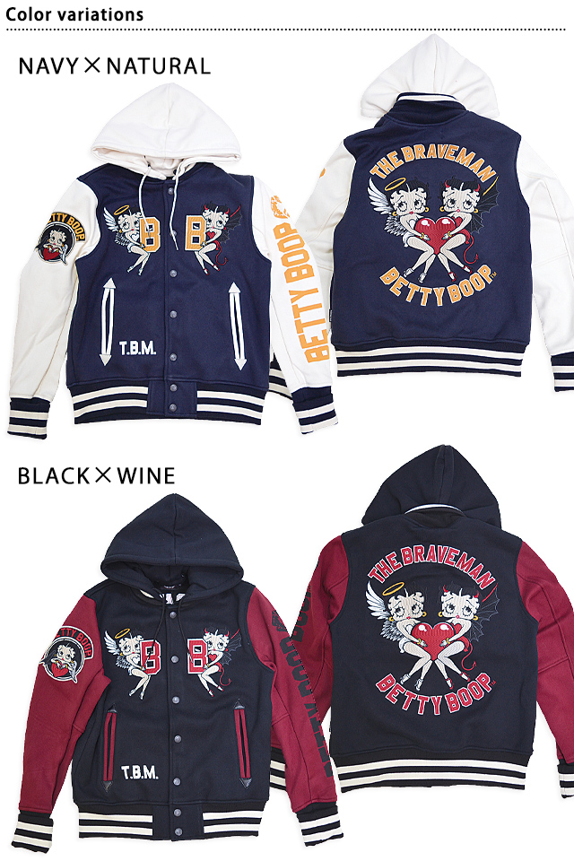 BR×BETTYコラボ 天使と悪魔ベティ ボンディングスタジャン The BRAVE