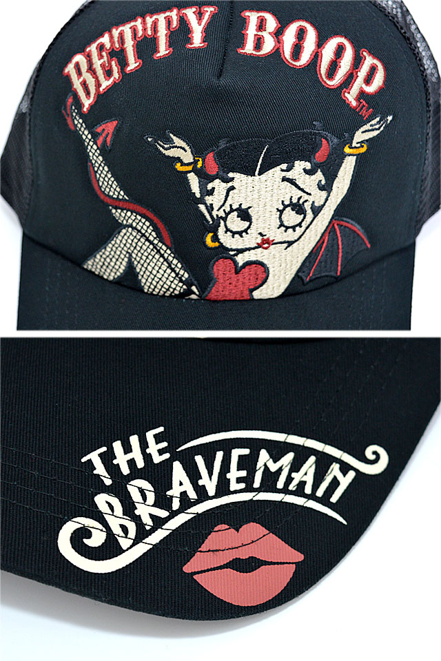 BR×BETTYコラボ ツイルメッシュキャップ The BRAVE-MAN BBB-2362