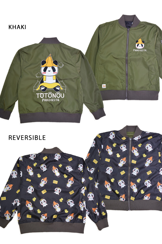 TOTONOUパンダ リバーシブルMA-1ミリタリージャケット PANDIESTA JAPAN