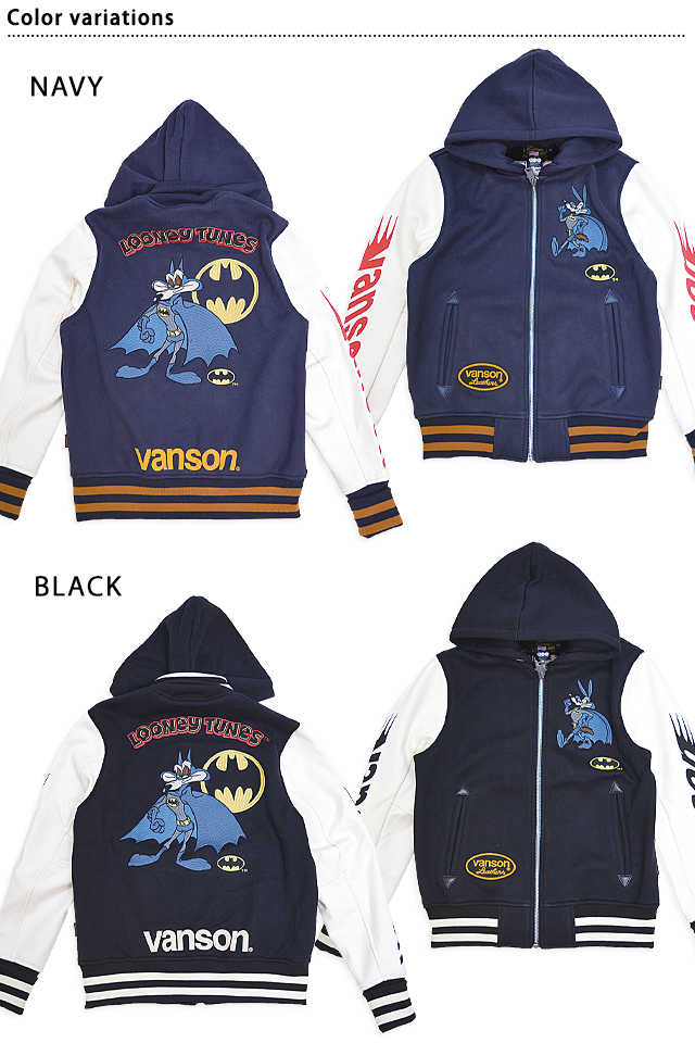 vanson×LOONEY WARNER BROS.100周年記念モデル ボンディングスタジャン