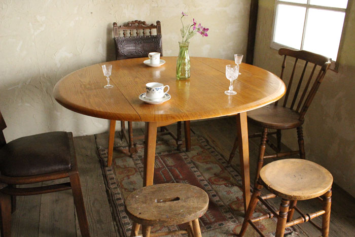 ヴィンテージミッドセンチュリードロップリーフテーブル | 雑貨と