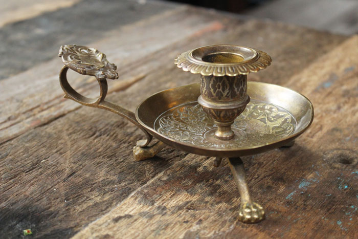 アンティークブラスキャンドルホルダー アンティーク雑貨 | 雑貨と