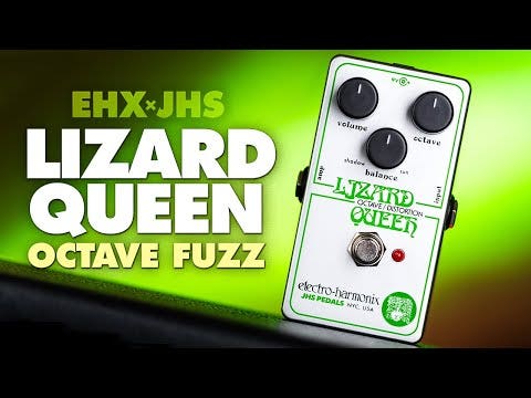 Electro-Harmonix Lizard Queen Octave Fuzz Guitar Effect Pedal