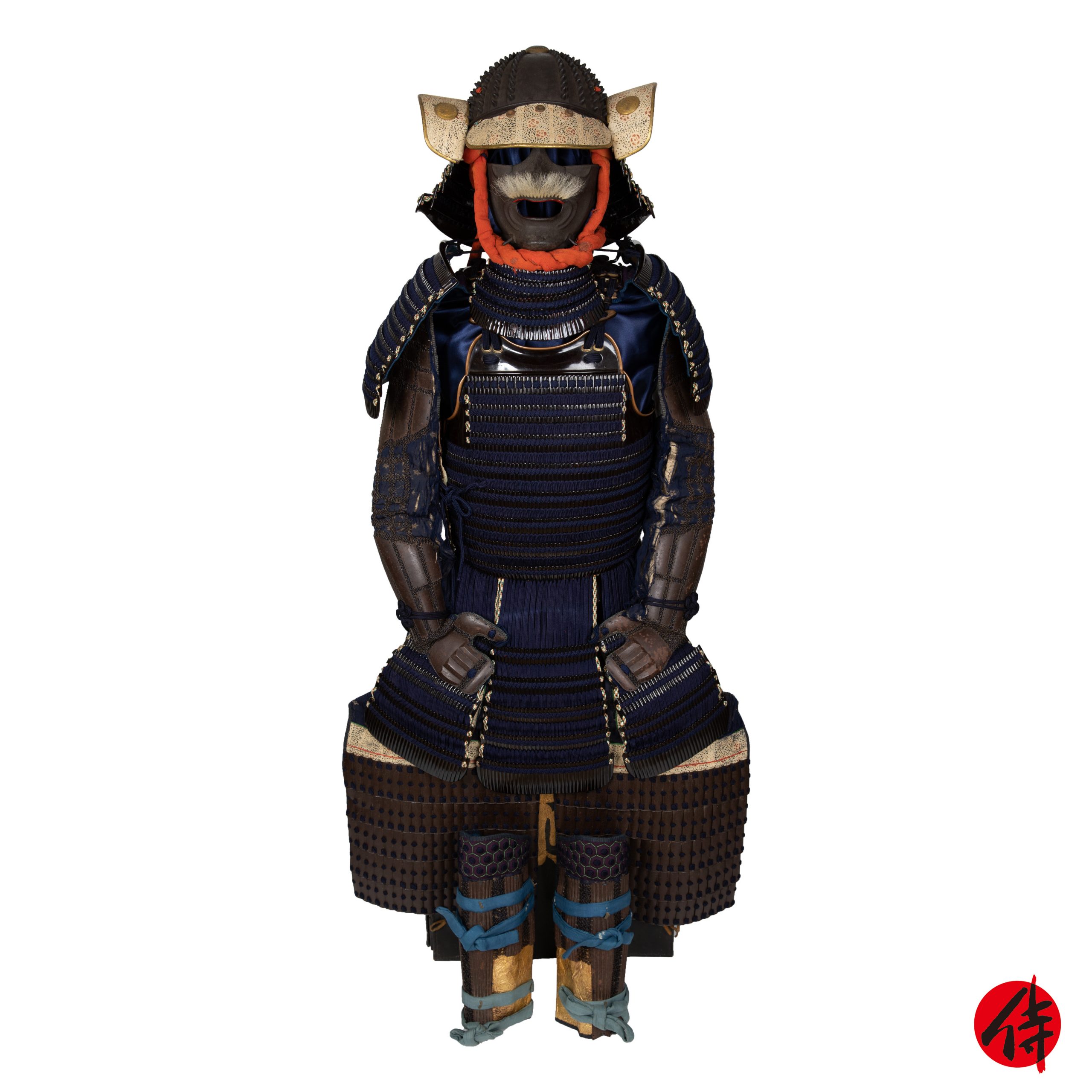 Antique Edo Period Black Lacquered Nimai Do Samurai Armor (A-17