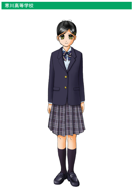 4月中旬から放送の某ドラッグストアのCMに寒川高校制服を着た