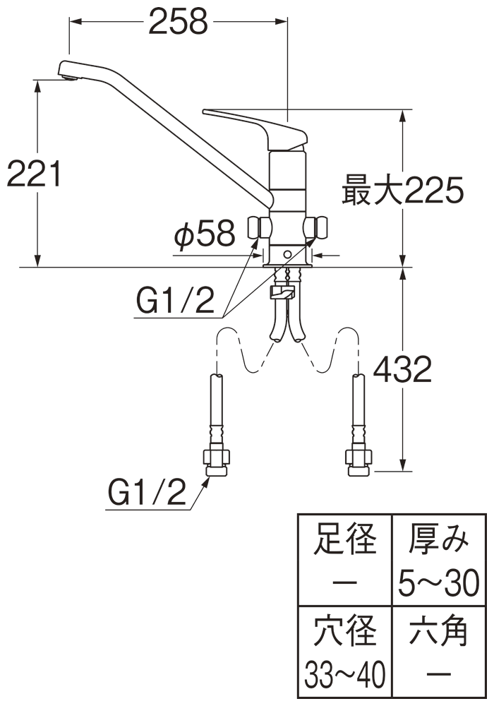 シングルワンホール分岐混合栓 | 商品のご案内 | SANEI｜デザイン性に