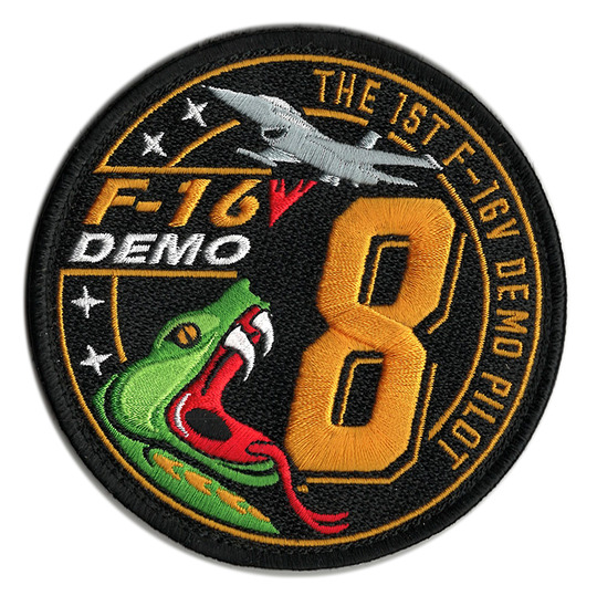 自衛隊グッズ 台湾空軍 ワッペン F-16 DEMO PILOT パッチ SANKICHI