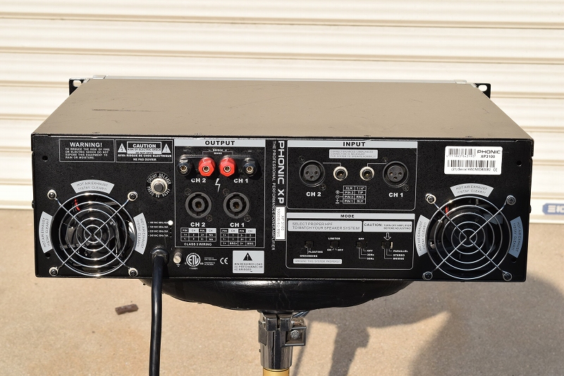 PHONIC XP3100 パワーアンプ｜中古 山陽電子商会 第弐録音機材倉庫