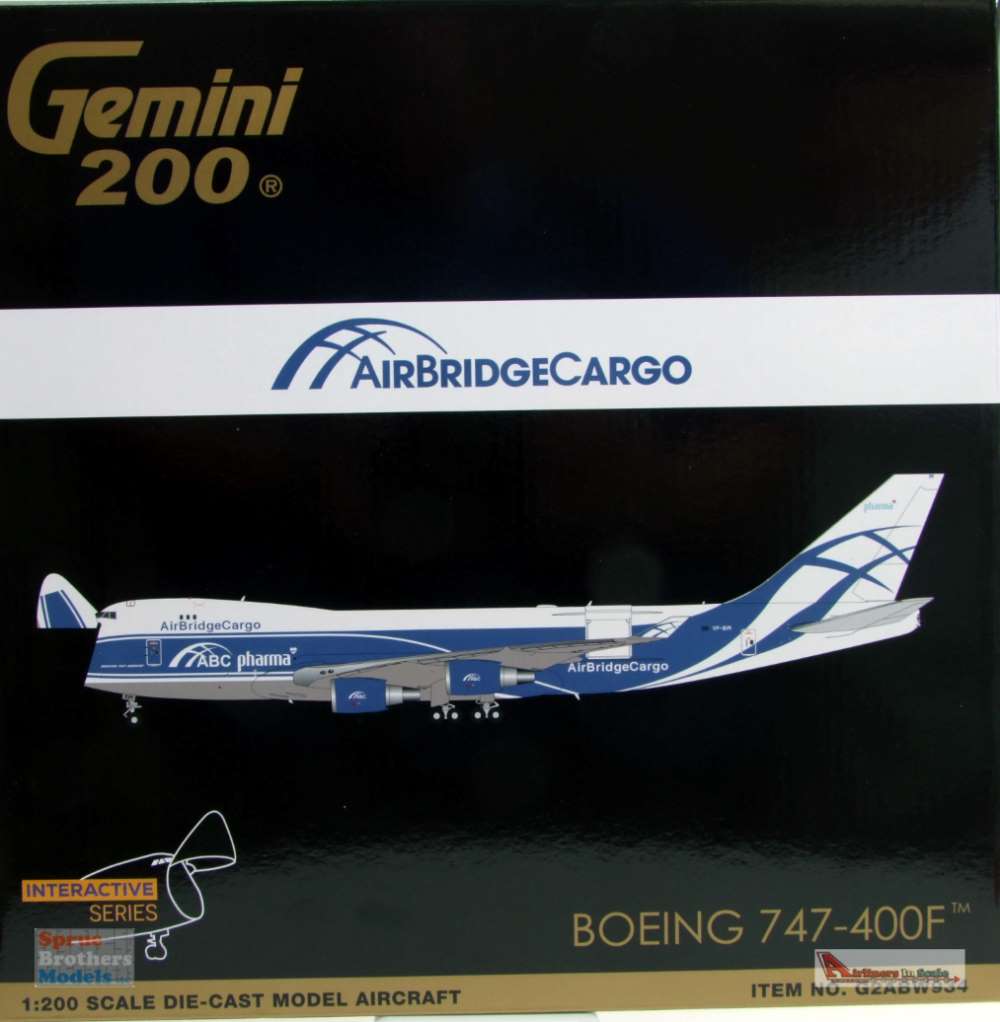 GEMG20934 1:200 Gemini Jets AirBridge Cargo Boeing 747-400ERF Reg