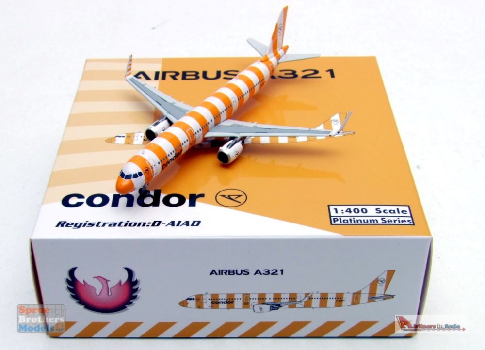 PHX11754 1:400 Phoenix Model Condor Airbus A321 Reg #D-AIAD