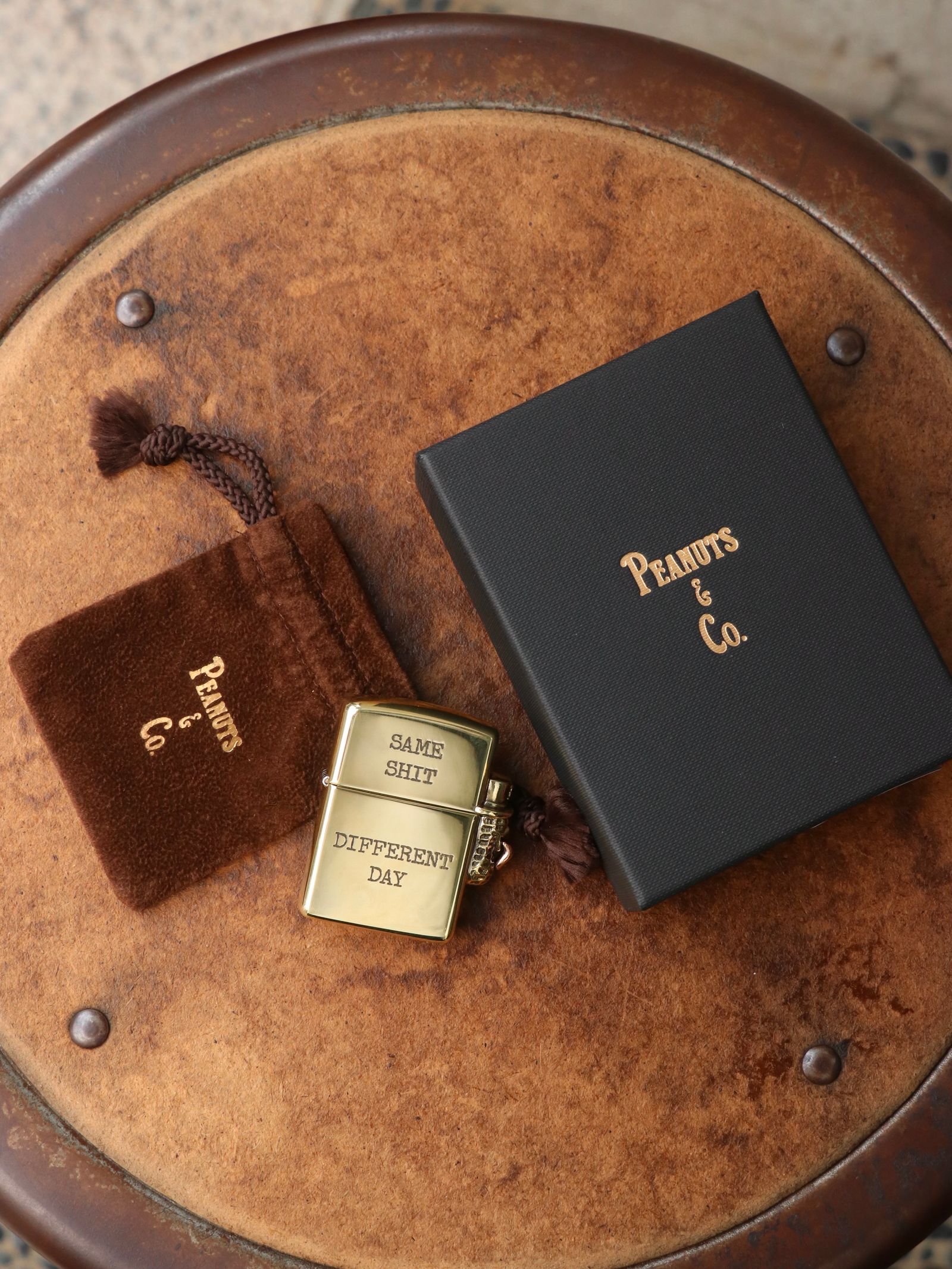 PEANUTS & CO. - BERO PEANUTS ZIPPO (BRASS) | SKANDA