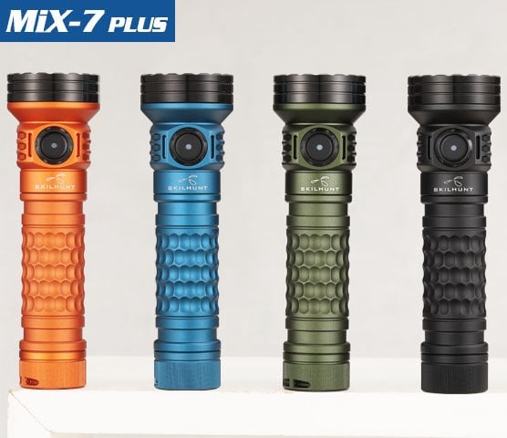 MiX-7 Gen 2 Multi-color 18350 Magnetic Charging LED Flashlight