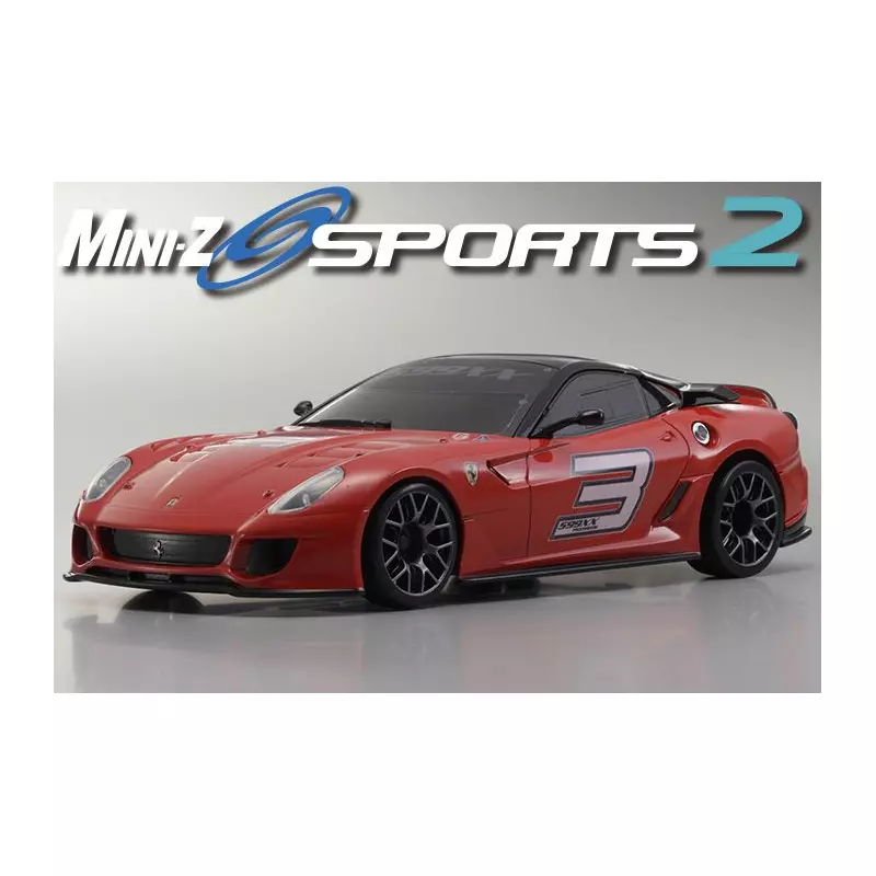 Kyosho Mini-Z MR03 Sports 2 Ferrari 599XX No.3 Rouge (W-MM/KT19
