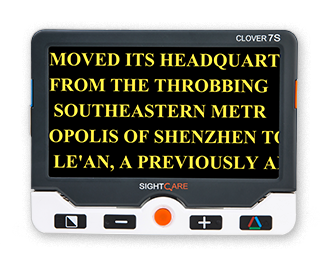 携帯型拡大読書器 クローバー7S｜システムギアビジョン