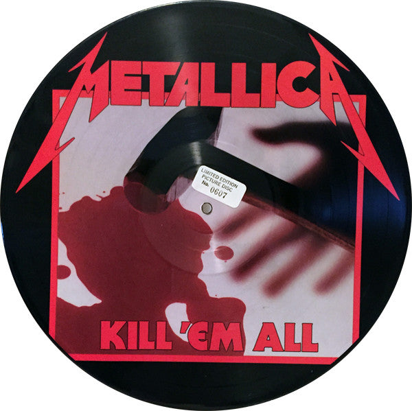 Metallica - Kill 'Em All - VG+ LP Record 1983 Megaforce Picture