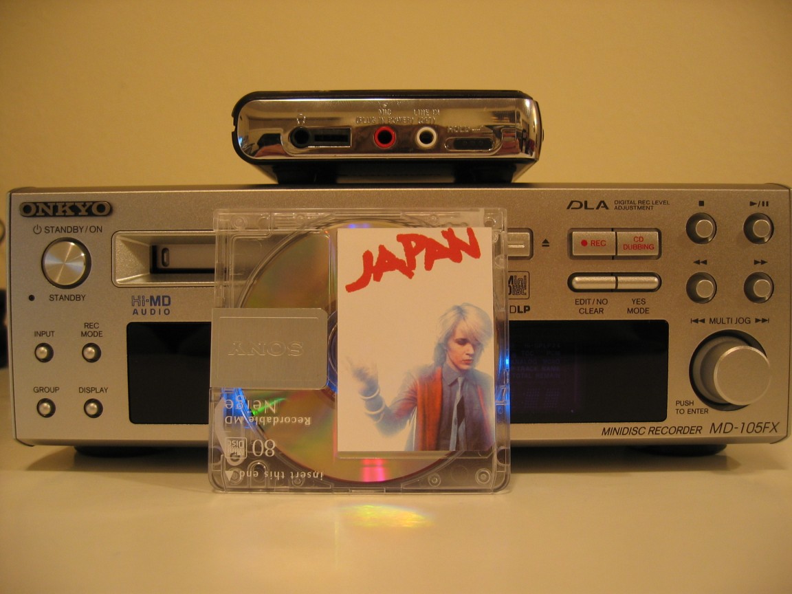 電源入りました Hi-MD/MDLP MDデッキ MD-105FX ONKYO Onkyo MD-105FX [MiniDisc Wiki]