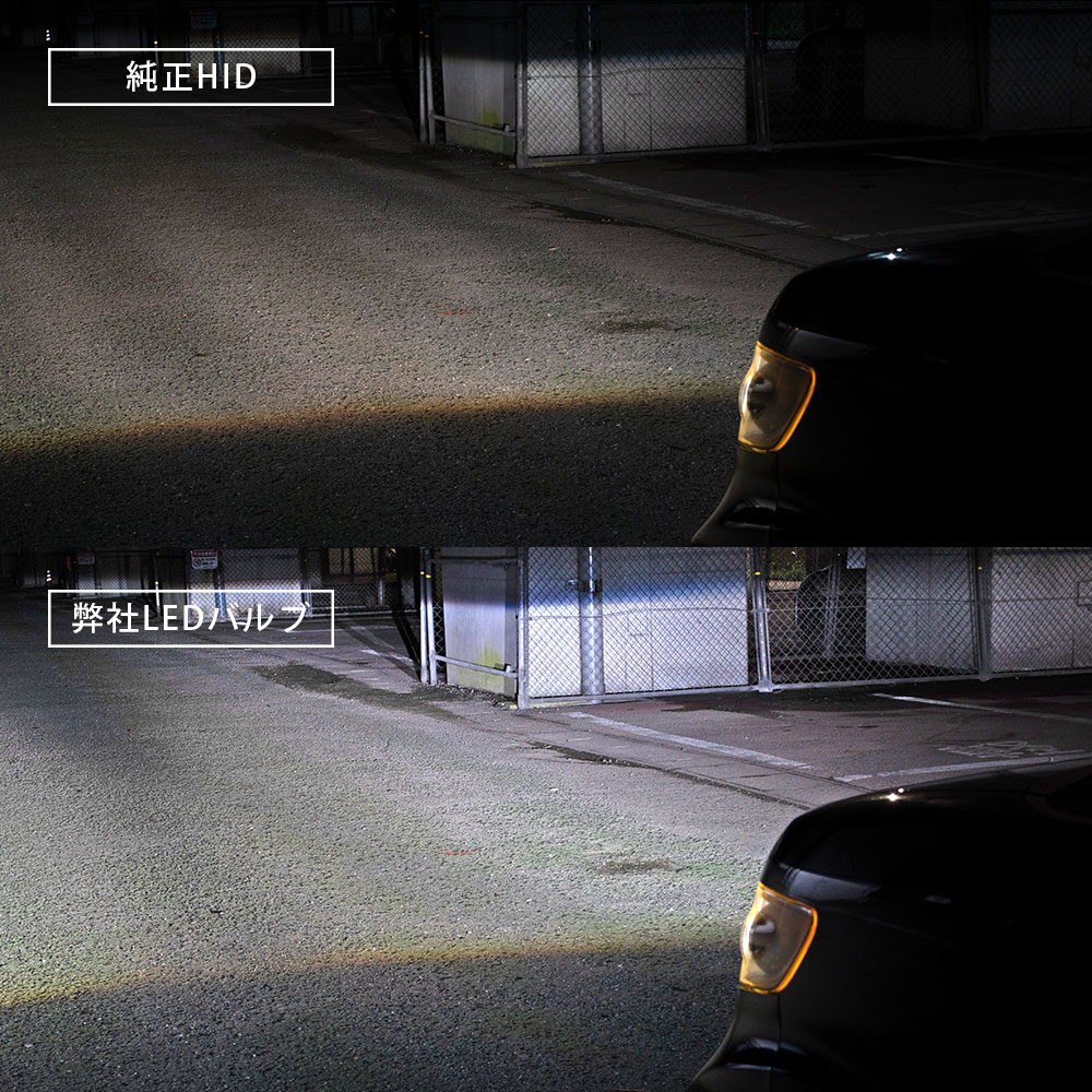 汎用 純正HID車両交換 LED ヘッドライトバルブ 2p HID 交換 LED化