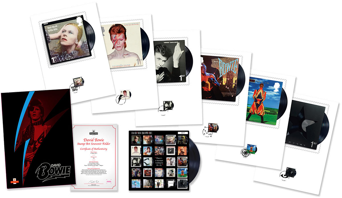 英国ロイヤル・メール記念切手 / David Bowie Stamp Set at Royal Mail