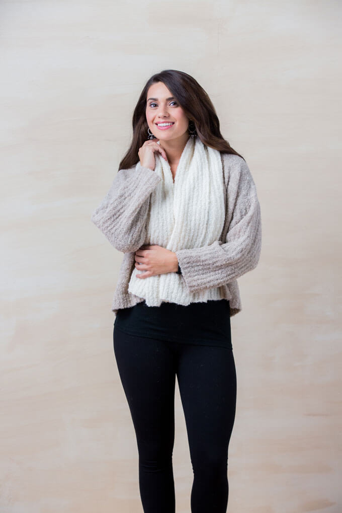 Double Boucle Cardigan – Cloud Nine Sheepskin