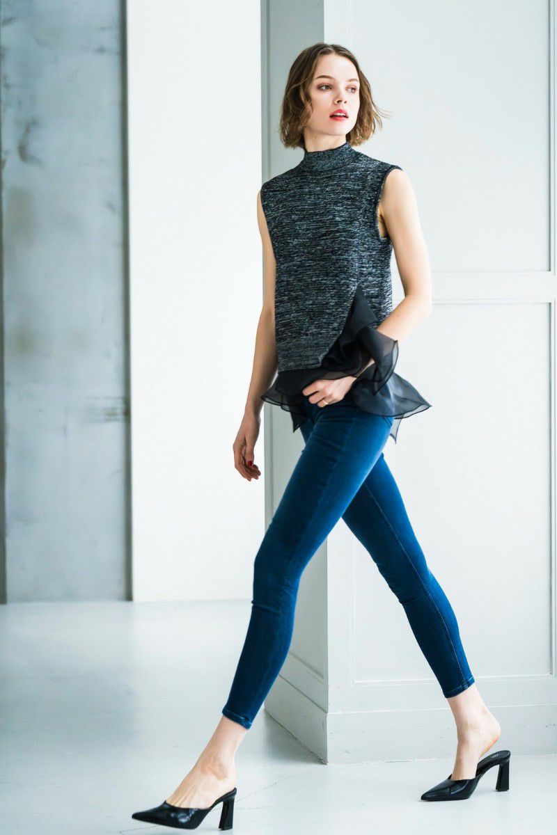 shellerシェリエ♡ツイードラッフルフリルトップス shellerシェリエ