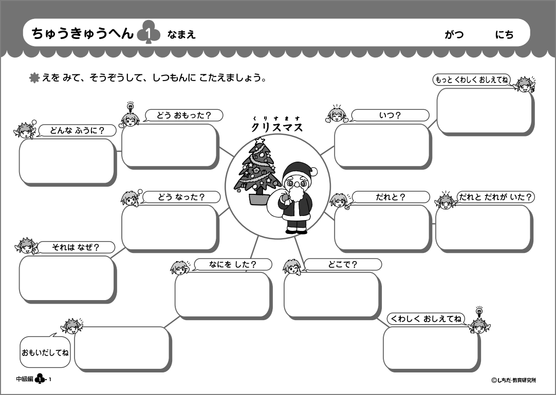 ダ・ヴィンチマップ作文プリント【プリント教材】 | 七田式公式通販