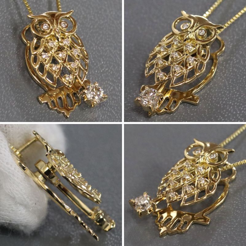 ジュエリー・アクセサリー ノーブランド K18ダイヤモンドペンダント