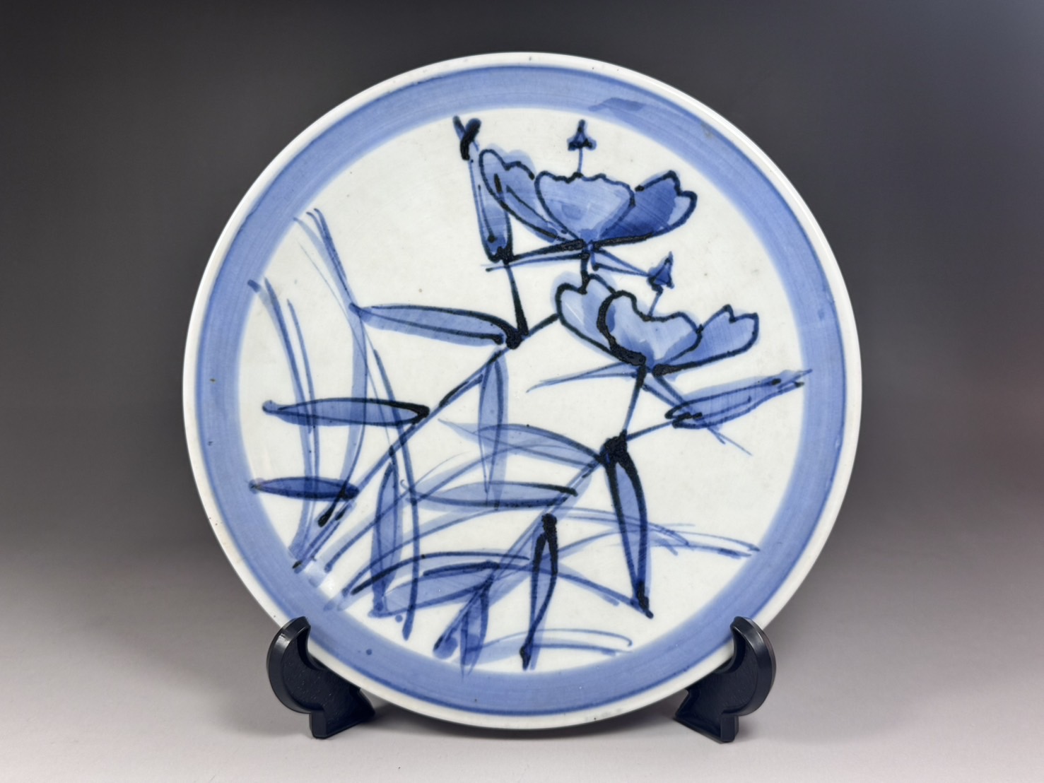 人間国宝 近藤悠三「呉須 刷毛 湯呑 2客 一対 」「酒津窯ニテ造ル 平鉢