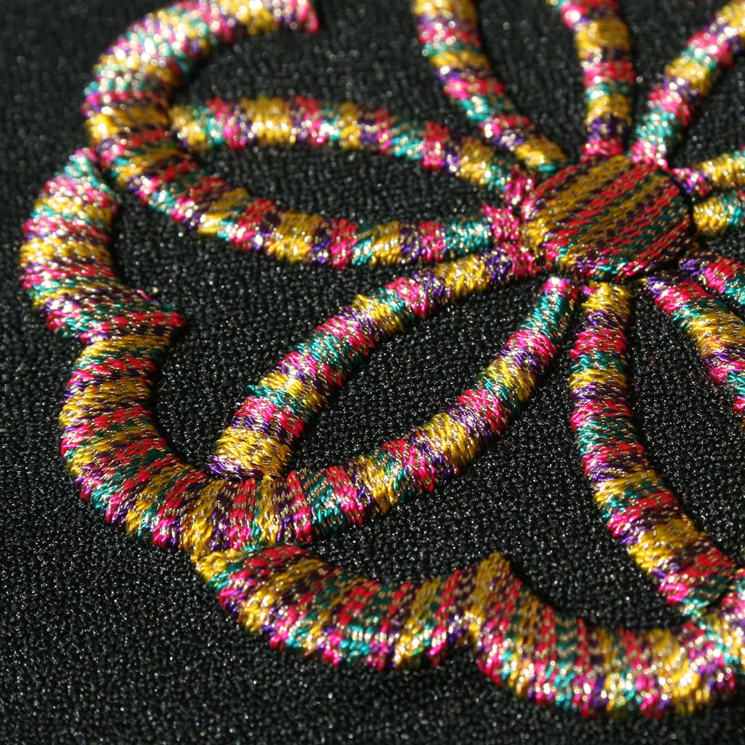 彩 -irodori- 植物 │家紋刺繍額 着物刺繍のことなら「京都の刺繍 三京」