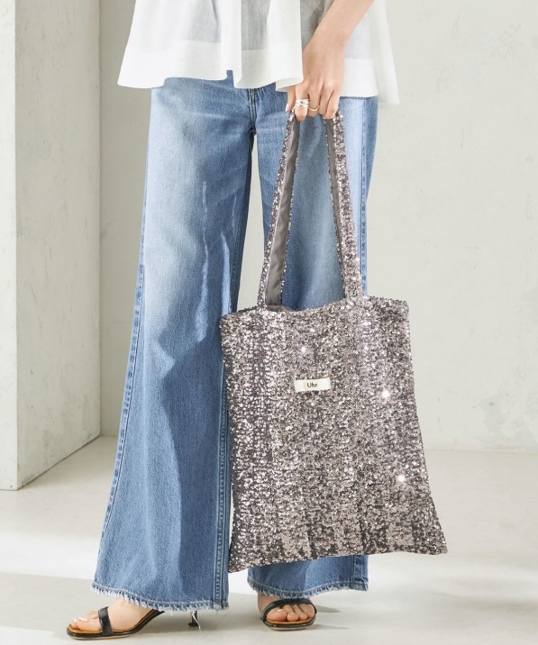 一部SHIPS別注】Uhr: スパンコール トート バッグ｜ SHIPS 公式サイト