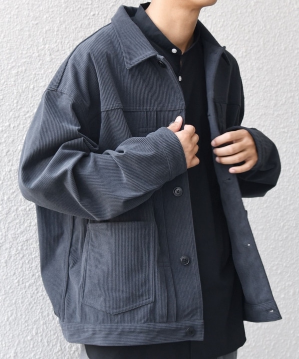 SHIPS any:〈洗濯機可能〉SOLOTEX(R) コーデュロイ トラック ブルゾン