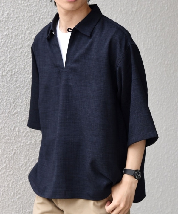 SHIPS any:〈洗濯機可能〉FUTURE LINEN CANVAS リネンライク